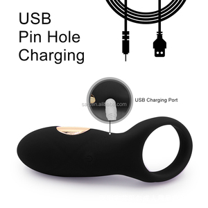 Mainan seks SacKnove Vibrator silikon pria merangsang penunda ejakulasi karet g-spot bergetar cincin Penis Penis - Product Image 2
