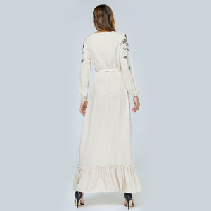 Hot Sale Fashion Dubai Style <strong>Cardigan</strong> Muslim Women Abaya Loose <strong>Long</strong> Sleeve Maxi <strong>Dress</strong> - Product Image 6