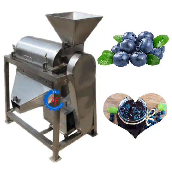 500kg/h extracteur de jus de fruits en acier inoxydable pour les