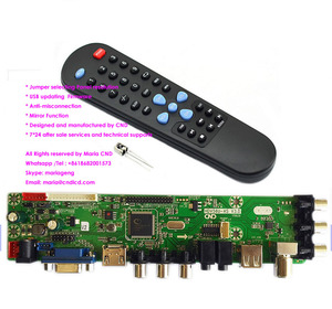 Placa de driver universal de <span class=keywords><strong>tv</strong></span> v56, full hd, <span class=keywords><strong>lcd</strong></span>, com 2 av