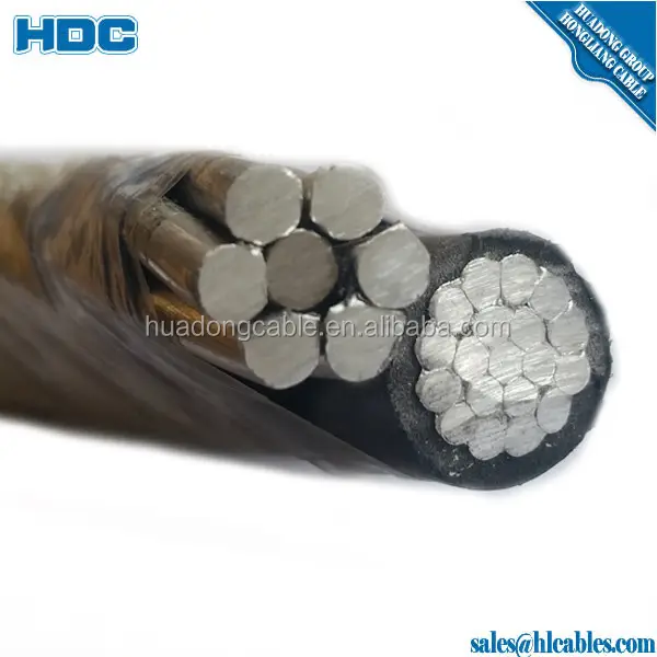 Cable de aluminio con aislamiento de pvc, 3*50 + 1*35, aleación de aluminio neutral LV