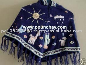 Детское пончо с капюшоном Arpillera, Перу