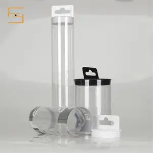 Tubo de plástico transparente impressão personalizada para embalagem de talheres