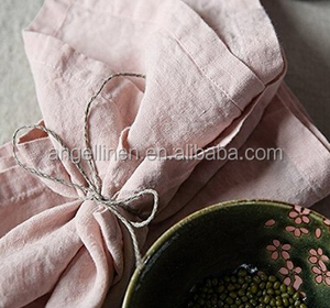 Serviettes en lin pur lavé à la pierre de couleurs unies pour mariage; vente en gros; vente au détail - Product Image 4