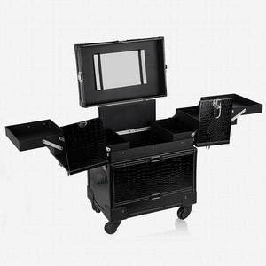 Valigetta professionale in alluminio per <span class=keywords><strong>make</strong></span> <span class=keywords><strong>up</strong></span> con specchio e ruota - Product Image 3