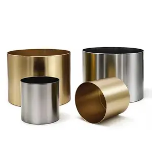 Pot Customizable Modern European Style Metal Plated Planter Pot Anodized Aluminium Plant Pot For Metal Spinning And Fabrication
