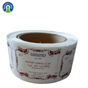 कस्टम कागज व्हिस्की कांच की बोतल शराब के लिए स्टीकर मुद्रण लेबल - Product Image 1