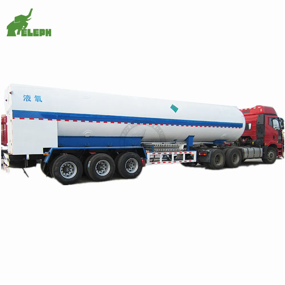 Oxígeno líquido CO2 LNG LPG Tank Road Tanker Transportes Oxígeno líquido Remolque Tanker para la venta