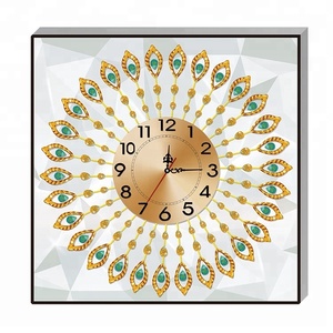 <span class=keywords><strong>Orologio</strong></span> <span class=keywords><strong>da</strong></span> parete fai <span class=keywords><strong>da</strong></span> te con pittura diamante al quarzo, stile costiero <span class=keywords><strong>moderno</strong></span>, con lancette, 55x55cm, per soggiorno - Product Image 4