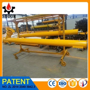 Cement Schroef Transportband Met Wam Motor Schroef Vijzel