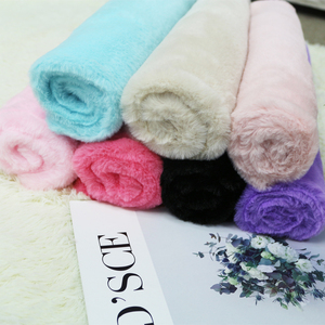 Stock Lots of 100% Polyester Rabbit Faux Fur <strong>Upholstery</strong> <strong>Fabric</strong> for Dofa Cushion HT-PRHFF-A - Product Image 2