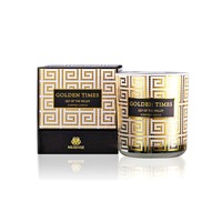 Rosa Champagner 88*100mm Gold Säulen gefäß Aromatische Kerzen mit Geschenk box