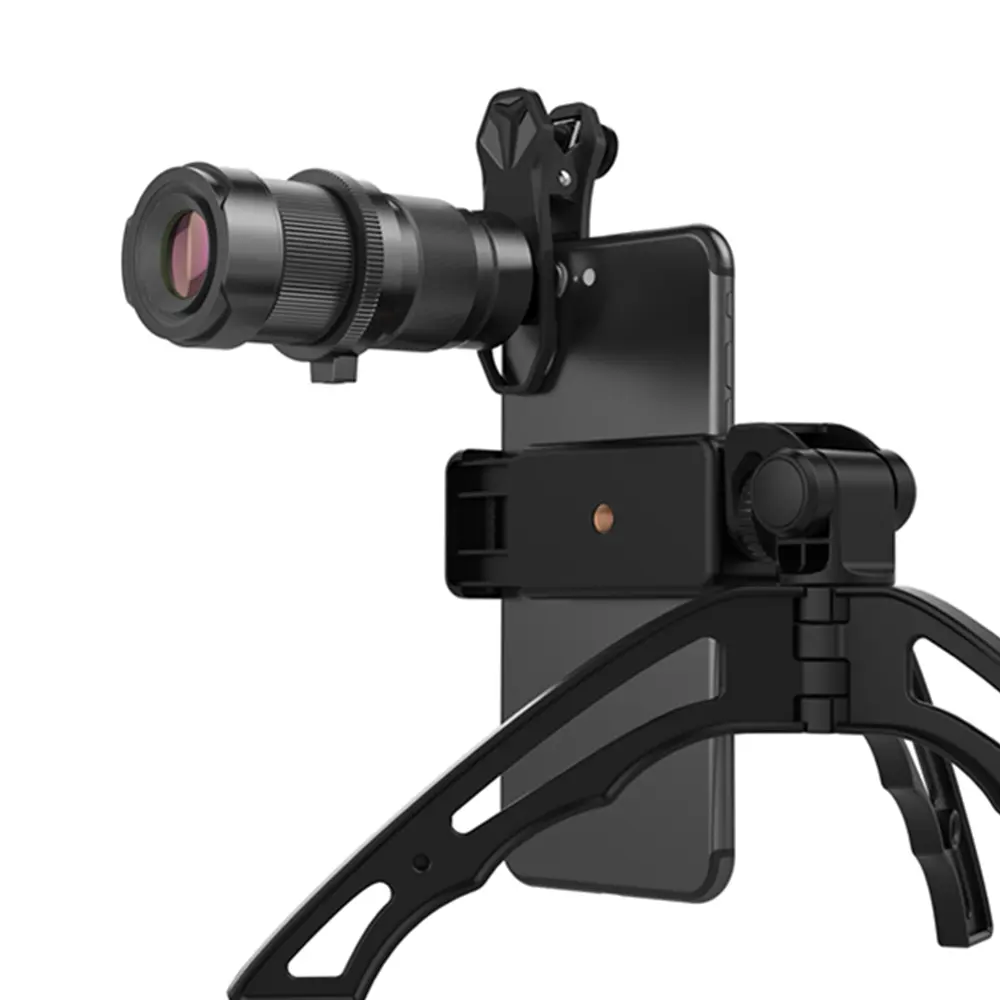 Apexel Nuovo Design di Alta Qualità Regolabile Mobile 4-12X Zoom Teleobiettivo Ottico Della Fotocamera Lente del Telescopio Con Il Mini Treppiedi