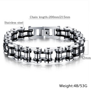 Chaîne <span class=keywords><strong>de</strong></span> main pour <span class=keywords><strong>homme</strong></span> fabriquée en Chine, <span class=keywords><strong>bracelet</strong></span> en acier inoxydable 3161, maillons dorés - Product Image 5
