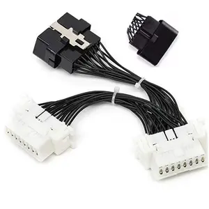 OBD2 OBD II Extension Cable 1-3 Interface 16 Pin OBD OBDII Y Splitter Connector Adapter 16Pin 1 to 3 Male To Female OBD 2 Cable