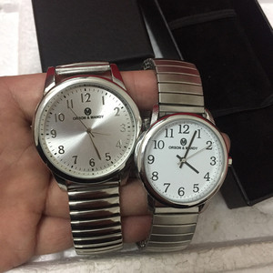 Foto Orologio Elastico Personalizzato In Acciaio Inox Custom Design Viso Pianura Sublimazione In Bianco Orologio Da Polso - Product Image 3