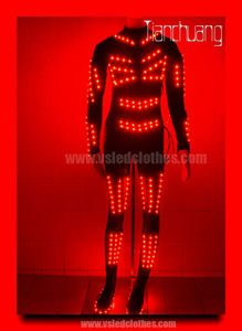 Completo cambiar color light up medias para demostración de la etapa, luces de la batería llevaron traje de la danza, led mono - Product Image 3