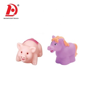 HUADA güzel farklı çeşit bebek küçük yumuşak plastik hayvan banyo düdük sıkmak küvet yüzen oyuncak ile oyuncak seti - Product Image 3