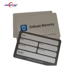 胶印塑料保修卡定制免费薄膜层压塑料聚氯乙烯非接触式智能芯片卡磁卡