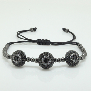 Estilo clásico Hecho A Mano Pulsera de 24 k diamantes de Imitación de Cristal de Circón Pulseras de Cuentas - Product Image 4