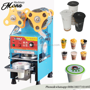 Tapa automática vaso de plástico sellado de la máquina de bebidas/papel taza de jugo de fruta yogurt cu - Product Image 3
