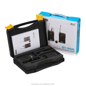 BOYA BY-WM6S-micrófono inalámbrico Lavalier UHF de 48 canales, batería recargable integrada para videocámara de cámara, teléfono inteligente DSLR - Product Image 5