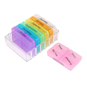 Pill box 7 days Medicine Tablets Holder Dispenser pill holder Organiser Drop Shipping boxes for medicine