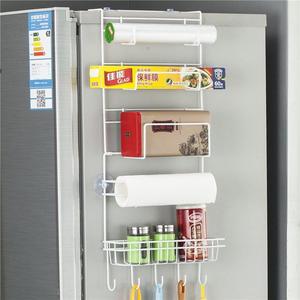 Organizzatore da Appendere Sopra la Porta <span class=keywords><strong>in</strong></span> <span class=keywords><strong>Acciaio</strong></span> al Carbonio Solido a 5 Livelli Non Pieghevole, Robusto Scaffale Laterale per Frigorifero - Product Image 2