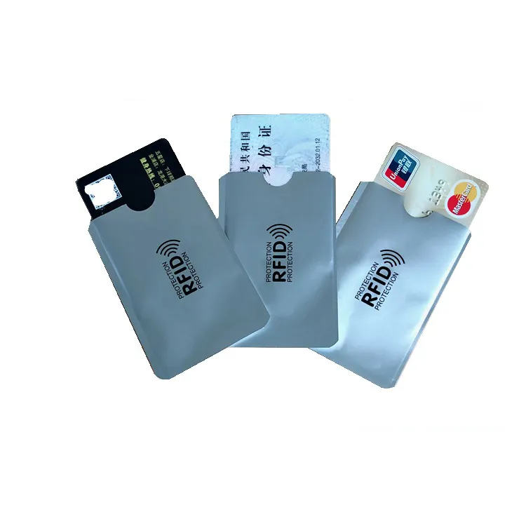 منع سرقة الهوية الألومنيوم RFID حجب <span class=keywords><strong>بطاقة</strong></span> الائتمان حامل