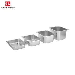Zhongte usato <span class=keywords><strong>attrezzature</strong></span> <span class=keywords><strong>per</strong></span> la <span class=keywords><strong>ristorazione</strong></span> <span class=keywords><strong>per</strong></span> la vendita di cibo in acciaio inox hotel pan in acciaio inox GN pan gastronorm contenitore pan - Product Image 2
