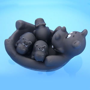 Fornitore di fabbrica bagno anatra Playling acqua giocattolo suono squittio anatre galleggianti giallo gomma anatra bagno Set giocattolo <span class=keywords><strong>per</strong></span> neonati - Product Image 3