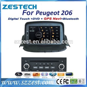 Fábrica del OEM 7 '' pantalla táctil de coches <span class=keywords><strong>radio</strong></span> para PEUGEOT 206 <span class=keywords><strong>con</strong></span> GPS de navegación <span class=keywords><strong>Bluetooth</strong></span> reproductor de dvd ZT-P708 - Product Image 1