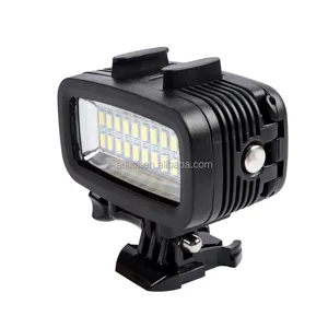 Водонепроницаемый светодиодный фонарь для дайвинга ADIKA для спортивных камер GoPro, 20 светодиодов, 6 Вт, 700 лм, глубина 40 м