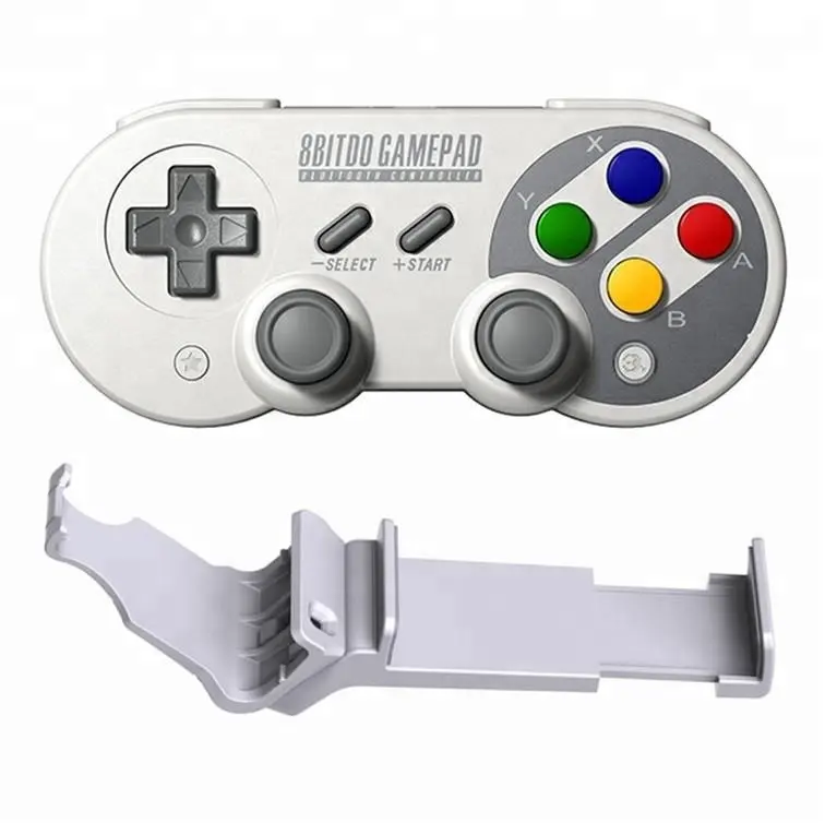 8Bitdo SF30 Pro Wireless BT Gamepad With Bracket For Nintendo Switch / MacOS / Android / Raspberry Pi / PC Game Controller