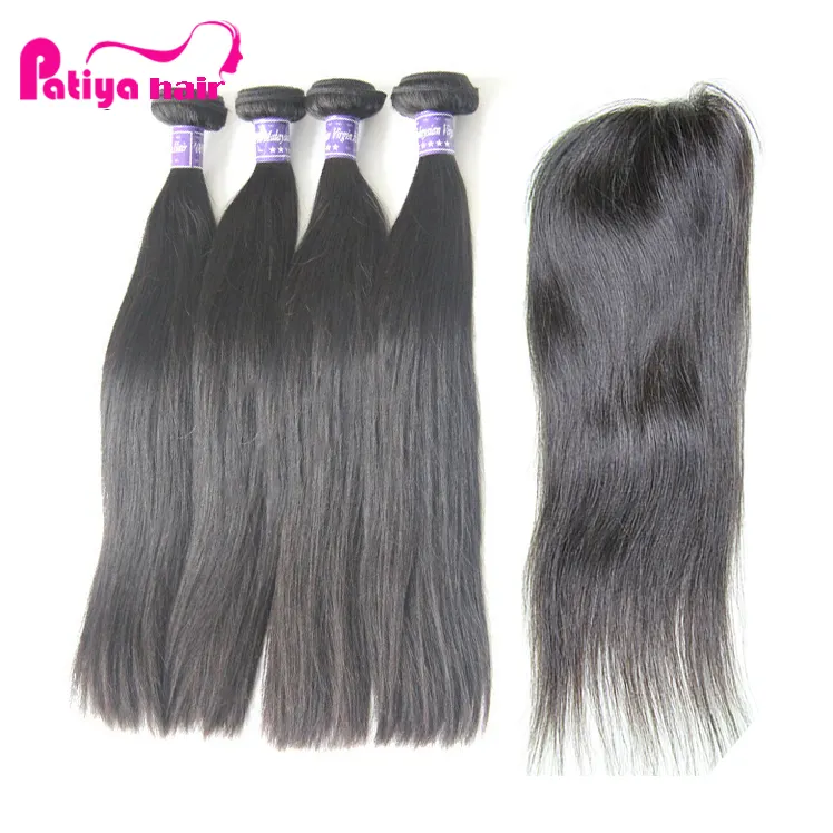 Wholesale 9A Grade Virgin Malaysian Straight Hair Bundles With Bleach Knots Swiss Lace Closure China Online Shop website