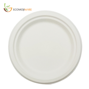 7 "Ronda platos desechables bagazo fibras compostable ecológico alternativa 100% por producto árbol plástico envío - Product Image 1
