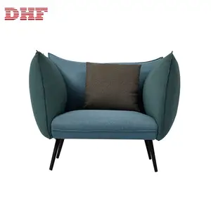DHF Soft Comfortable Fabric Seat Wooden Relaxing Sitting Room Furniture Living Room Modern Sofa