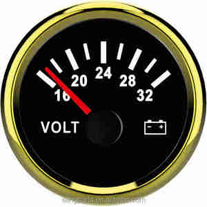 Impermeable 52mm voltímetro voltios gauge meter 24 V/16-32 V con retroiluminación para ATV UTV automóvil marina - Product Image 4