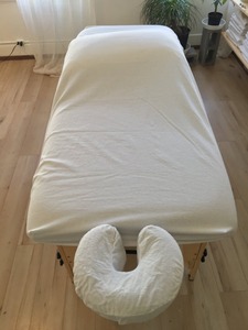 A granel 1800TC de microfibra de poliéster 100% masaje equipado de las sábanas de la cama para salón de belleza - Product Image 4