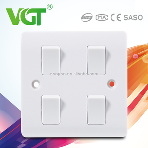 Electricidad baquelita interruptor de pared moderna 4 Gang 2 interruptor manera - Product Image 3