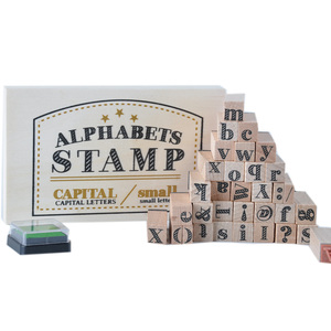 Лидер продаж, изготовленный на заказ, с принтом алфавитов, деревянный штамп в деревянной коробке для подарка - Product Image 5