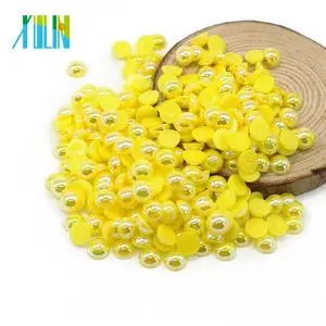 XULIN Hot Sale Flatback Half Round Nail Loose Pearls Beads for Crafts