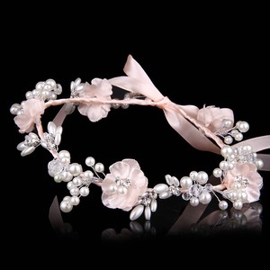 Nuevo Diseño de la perla venda de la corona de <span class=keywords><strong>las</strong></span> tiaras accesorios de joyería de moda - Product Image 4
