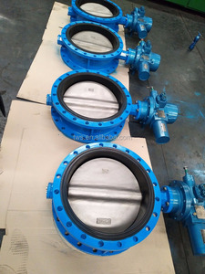 วาล์วบัตเตอร์ฟลายแบบขยายตัวสองหน้าแปลน ควบคุมด้วยไฟฟ้า แบบควบคุมการเปิด-ปิด ของโรตอร์ค - Product Image 6