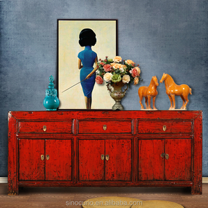 การทำสำเนาโบราณรีไซเคิลไม้จีน Sideboard