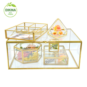 <span class=keywords><strong>Boîte</strong></span> de luxe en <span class=keywords><strong>laiton</strong></span> pour photo, forme ronde, cœur hexagonal, Rectangle, cylindre en <span class=keywords><strong>verre</strong></span>, fleur, cadeau, USB, <span class=keywords><strong>bijoux</strong></span>, chapeau, vente en gros, pièces - Product Image 2