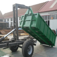 Petite ferme ATV hydraulique 6 tonnes crochet élévateur benne basculante remorque/porte-conteneur élévateur pour tracteur