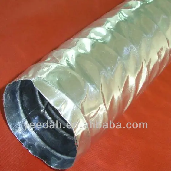 Une feuille d'aluminium conduit flexible tuyau