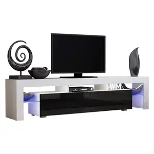 2021 hot sale cheap modern led tv stand home furniture fit for up to 90-inch TV Screens