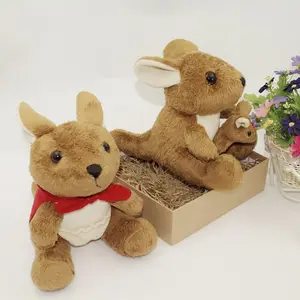 Barato Brown peluche muñecas mini Australia canguro de peluche de juguete